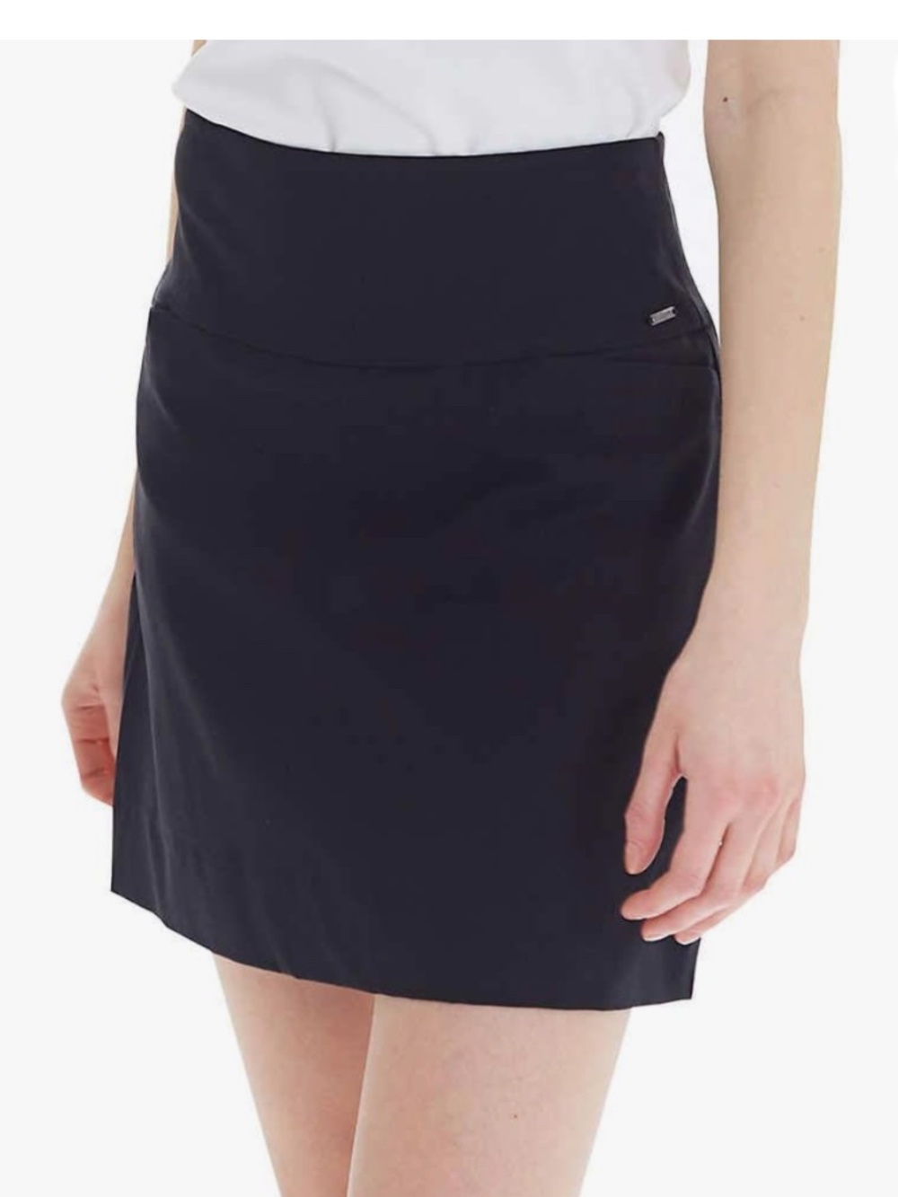 S.C. & CO. Women's Comfortable Stretch Skort Black XL Tummy Control NWT